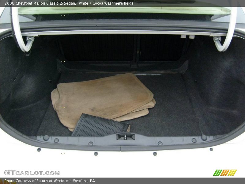 White / Cocoa/Cashmere Beige 2008 Chevrolet Malibu Classic LS Sedan