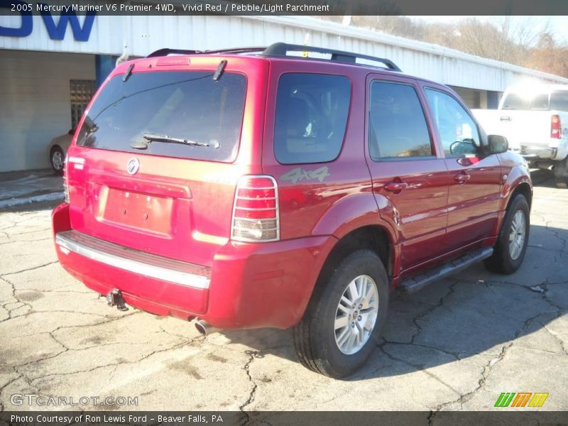 Vivid Red / Pebble/Light Parchment 2005 Mercury Mariner V6 Premier 4WD