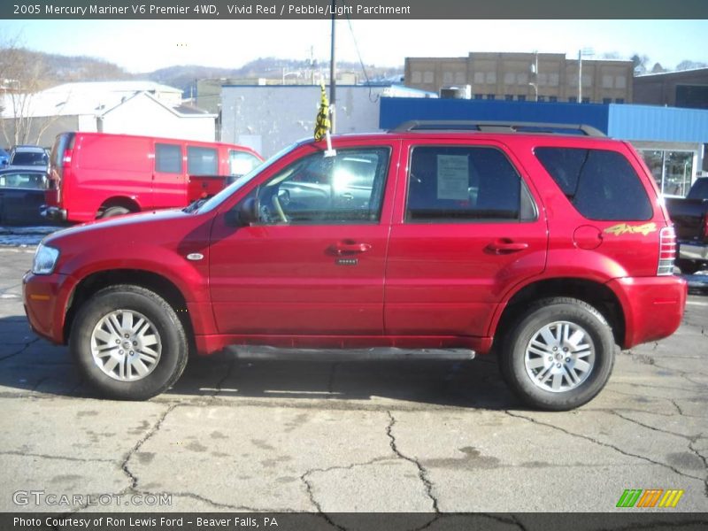 Vivid Red / Pebble/Light Parchment 2005 Mercury Mariner V6 Premier 4WD