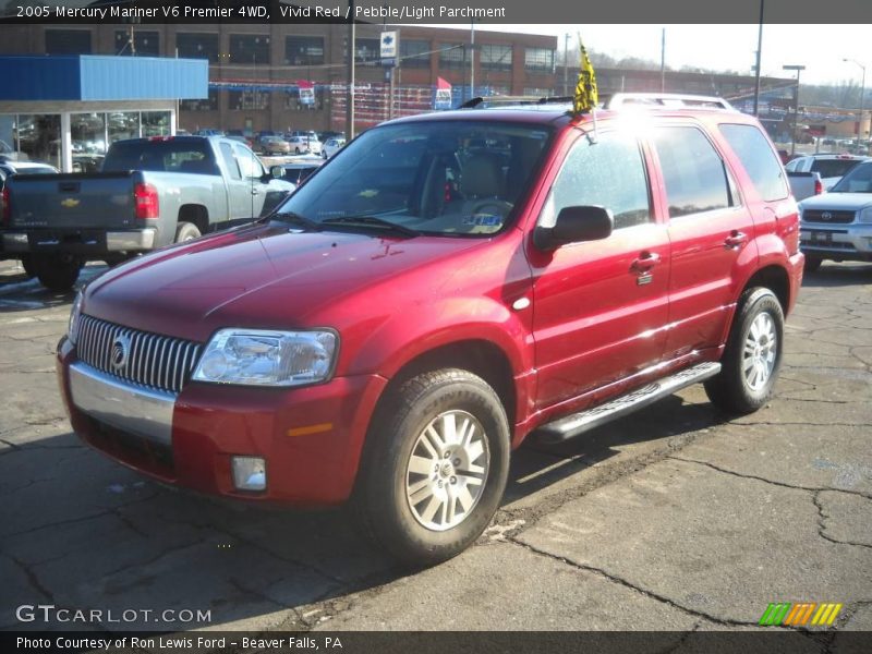 Vivid Red / Pebble/Light Parchment 2005 Mercury Mariner V6 Premier 4WD