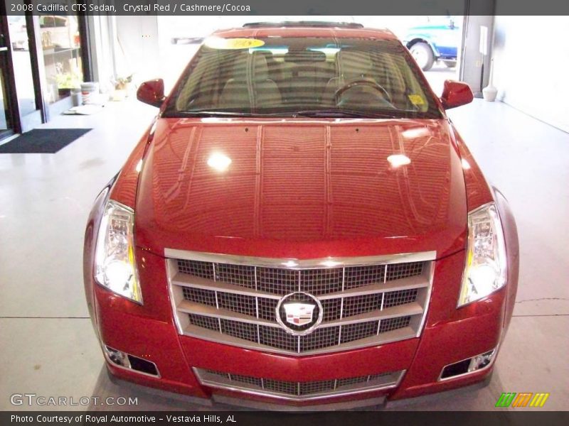 Crystal Red / Cashmere/Cocoa 2008 Cadillac CTS Sedan