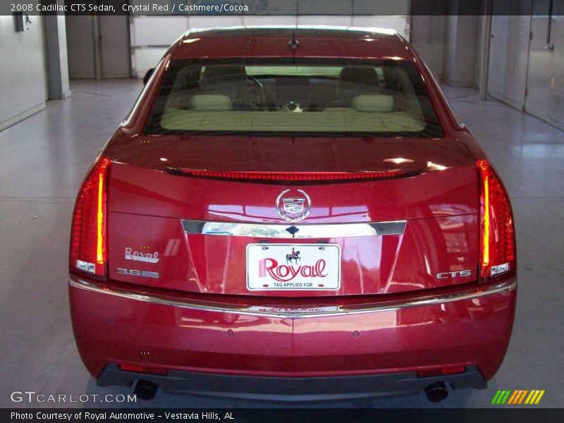 Crystal Red / Cashmere/Cocoa 2008 Cadillac CTS Sedan