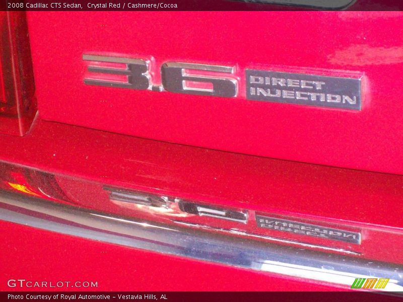 Crystal Red / Cashmere/Cocoa 2008 Cadillac CTS Sedan