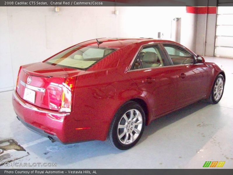 Crystal Red / Cashmere/Cocoa 2008 Cadillac CTS Sedan