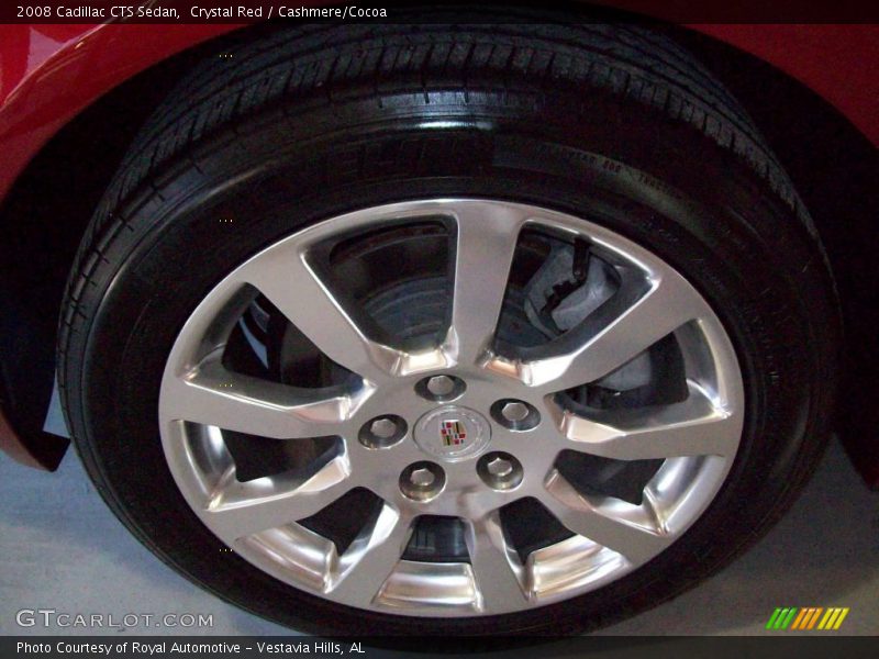 Crystal Red / Cashmere/Cocoa 2008 Cadillac CTS Sedan
