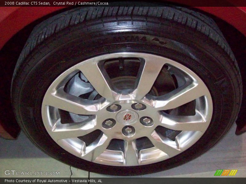 Crystal Red / Cashmere/Cocoa 2008 Cadillac CTS Sedan