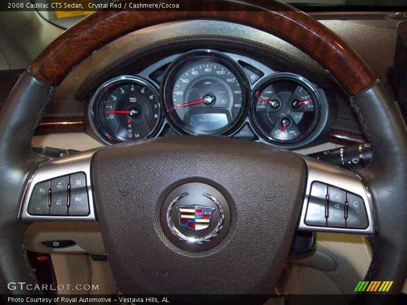 Crystal Red / Cashmere/Cocoa 2008 Cadillac CTS Sedan