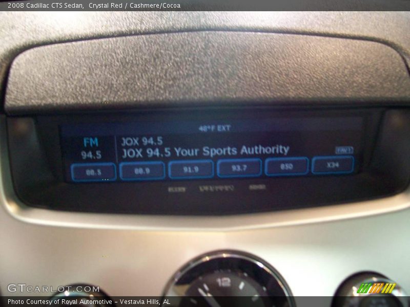 Crystal Red / Cashmere/Cocoa 2008 Cadillac CTS Sedan