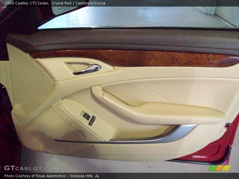 Crystal Red / Cashmere/Cocoa 2008 Cadillac CTS Sedan
