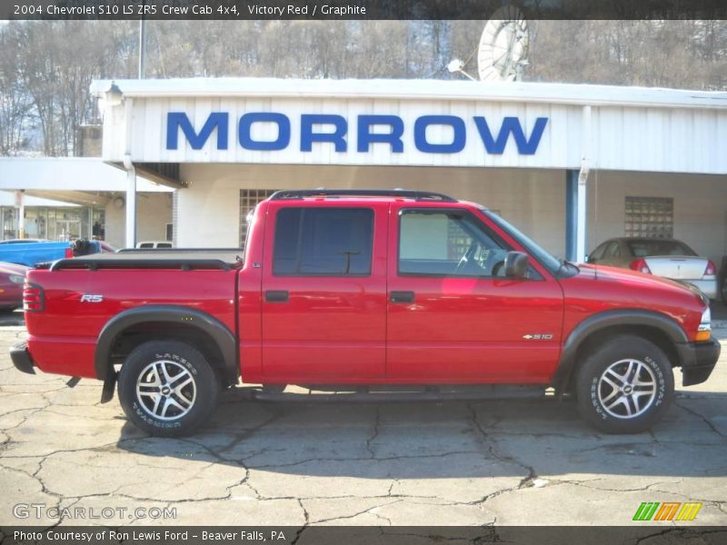 Victory Red / Graphite 2004 Chevrolet S10 LS ZR5 Crew Cab 4x4