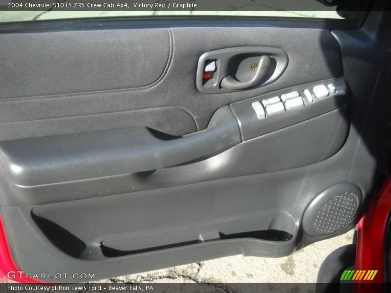 Victory Red / Graphite 2004 Chevrolet S10 LS ZR5 Crew Cab 4x4