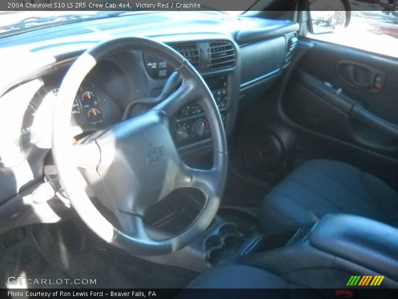 Victory Red / Graphite 2004 Chevrolet S10 LS ZR5 Crew Cab 4x4