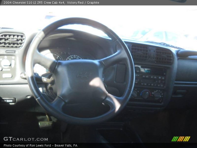 Victory Red / Graphite 2004 Chevrolet S10 LS ZR5 Crew Cab 4x4