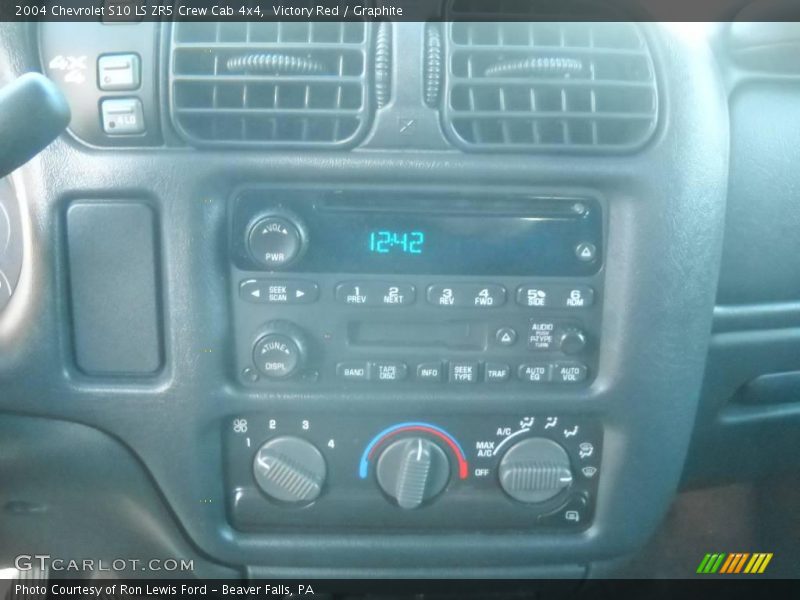 Victory Red / Graphite 2004 Chevrolet S10 LS ZR5 Crew Cab 4x4