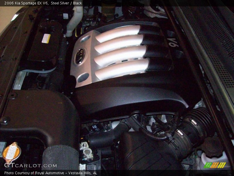 Steel Silver / Black 2006 Kia Sportage EX V6