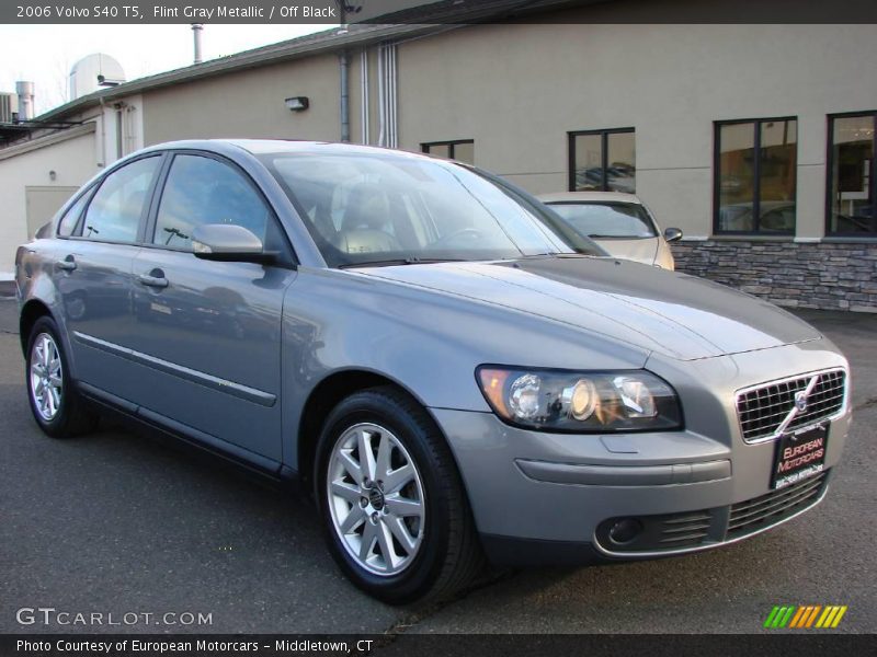 Flint Gray Metallic / Off Black 2006 Volvo S40 T5
