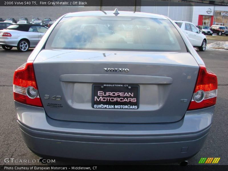 Flint Gray Metallic / Off Black 2006 Volvo S40 T5