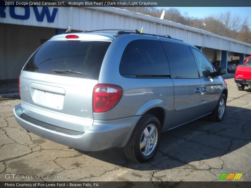 Midnight Blue Pearl / Dark Khaki/Light Graystone 2005 Dodge Grand Caravan SXT