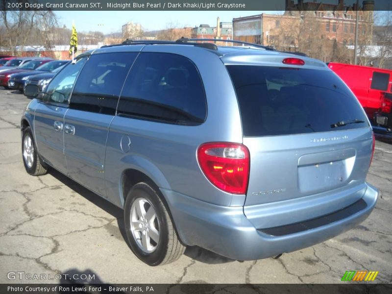 Midnight Blue Pearl / Dark Khaki/Light Graystone 2005 Dodge Grand Caravan SXT