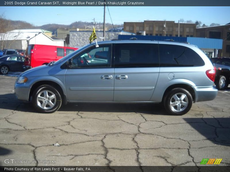 Midnight Blue Pearl / Dark Khaki/Light Graystone 2005 Dodge Grand Caravan SXT