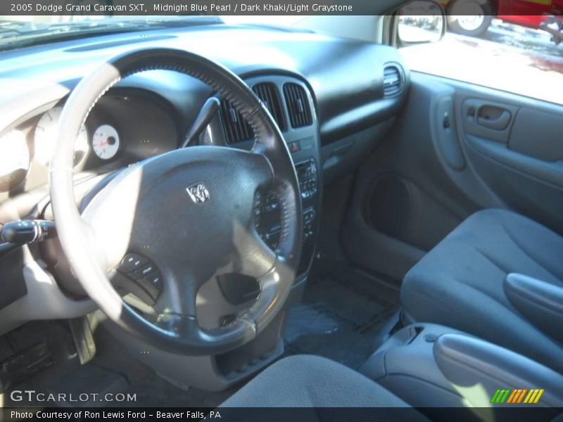 Midnight Blue Pearl / Dark Khaki/Light Graystone 2005 Dodge Grand Caravan SXT