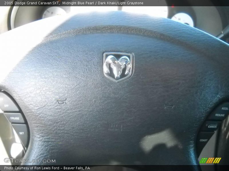 Midnight Blue Pearl / Dark Khaki/Light Graystone 2005 Dodge Grand Caravan SXT