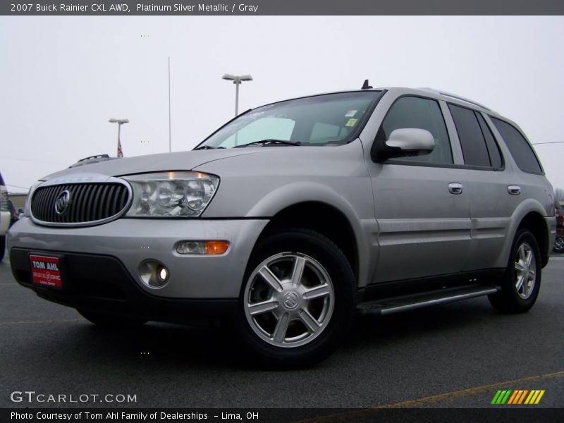 Platinum Silver Metallic / Gray 2007 Buick Rainier CXL AWD