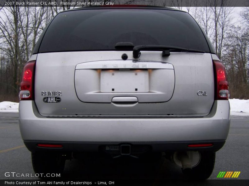 Platinum Silver Metallic / Gray 2007 Buick Rainier CXL AWD