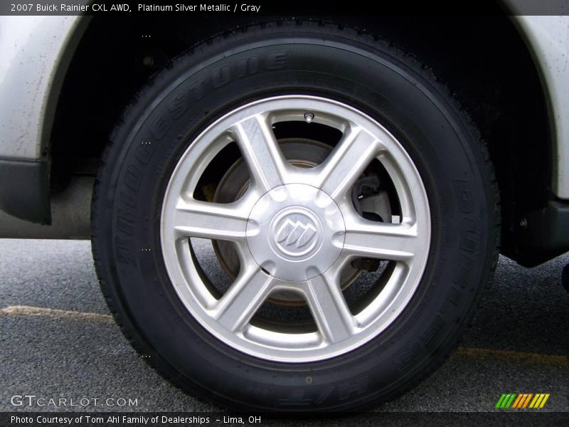 Platinum Silver Metallic / Gray 2007 Buick Rainier CXL AWD