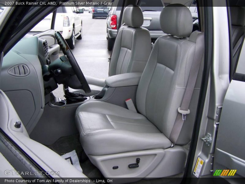 Platinum Silver Metallic / Gray 2007 Buick Rainier CXL AWD