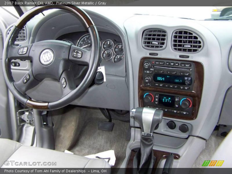 Platinum Silver Metallic / Gray 2007 Buick Rainier CXL AWD