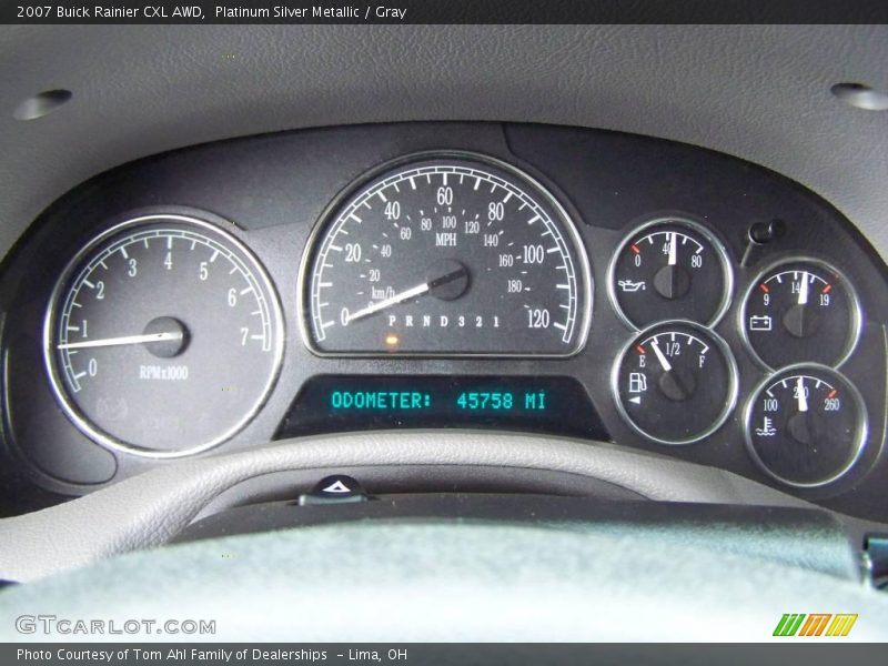 Platinum Silver Metallic / Gray 2007 Buick Rainier CXL AWD