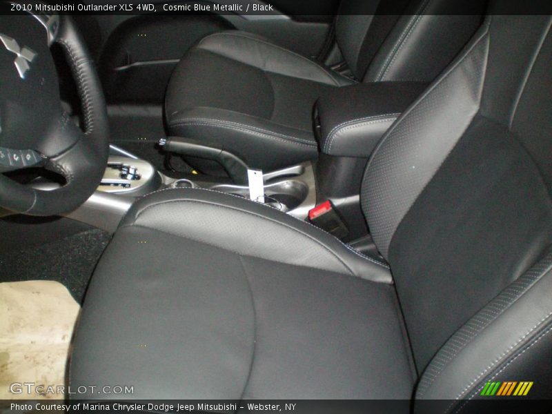 Cosmic Blue Metallic / Black 2010 Mitsubishi Outlander XLS 4WD