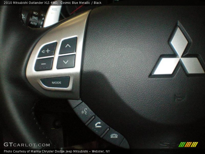 Cosmic Blue Metallic / Black 2010 Mitsubishi Outlander XLS 4WD