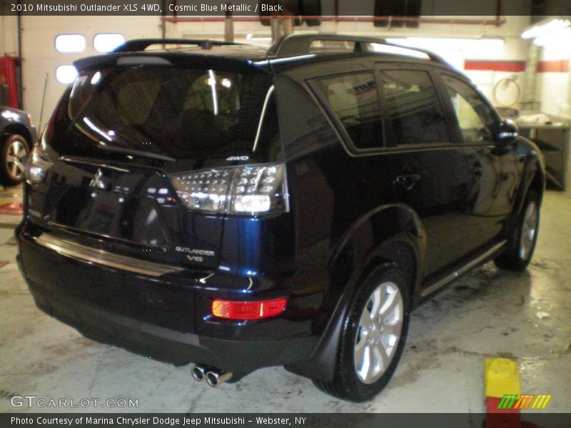 Cosmic Blue Metallic / Black 2010 Mitsubishi Outlander XLS 4WD