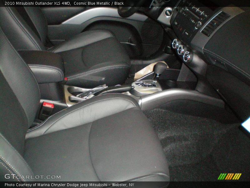 Cosmic Blue Metallic / Black 2010 Mitsubishi Outlander XLS 4WD