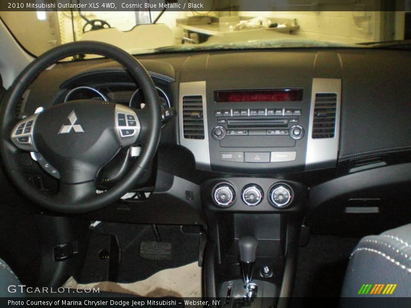 Cosmic Blue Metallic / Black 2010 Mitsubishi Outlander XLS 4WD