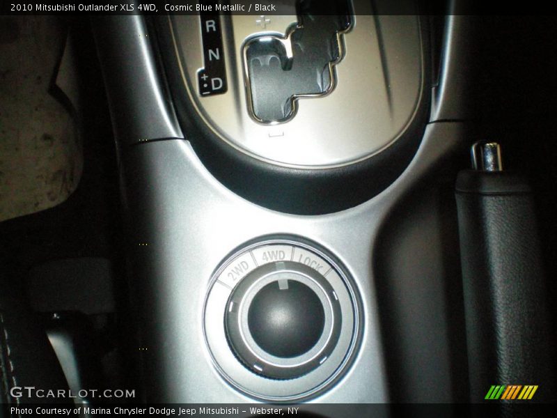 Cosmic Blue Metallic / Black 2010 Mitsubishi Outlander XLS 4WD