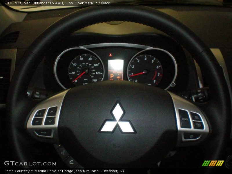 Cool Silver Metallic / Black 2010 Mitsubishi Outlander ES 4WD