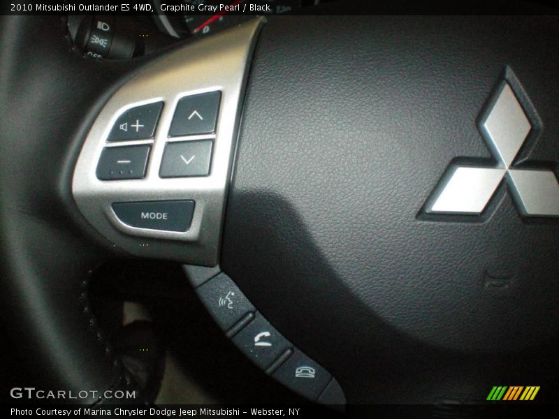 Graphite Gray Pearl / Black 2010 Mitsubishi Outlander ES 4WD