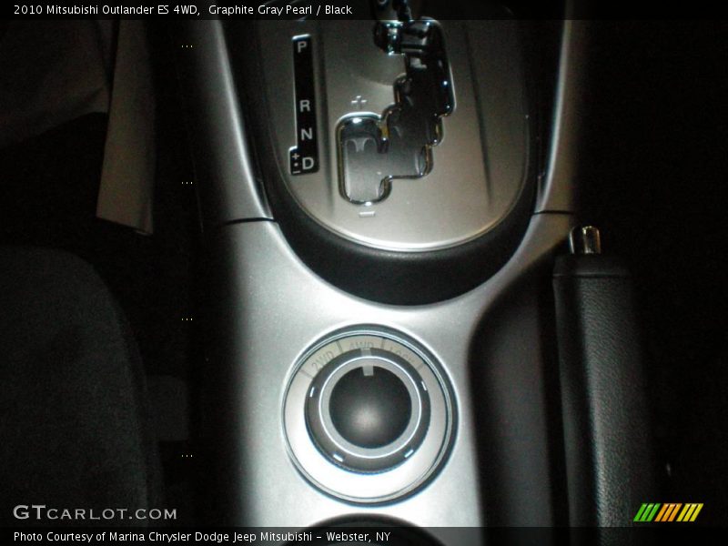 Graphite Gray Pearl / Black 2010 Mitsubishi Outlander ES 4WD