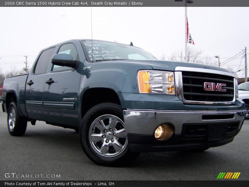 Stealth Gray Metallic / Ebony 2009 GMC Sierra 1500 Hybrid Crew Cab 4x4