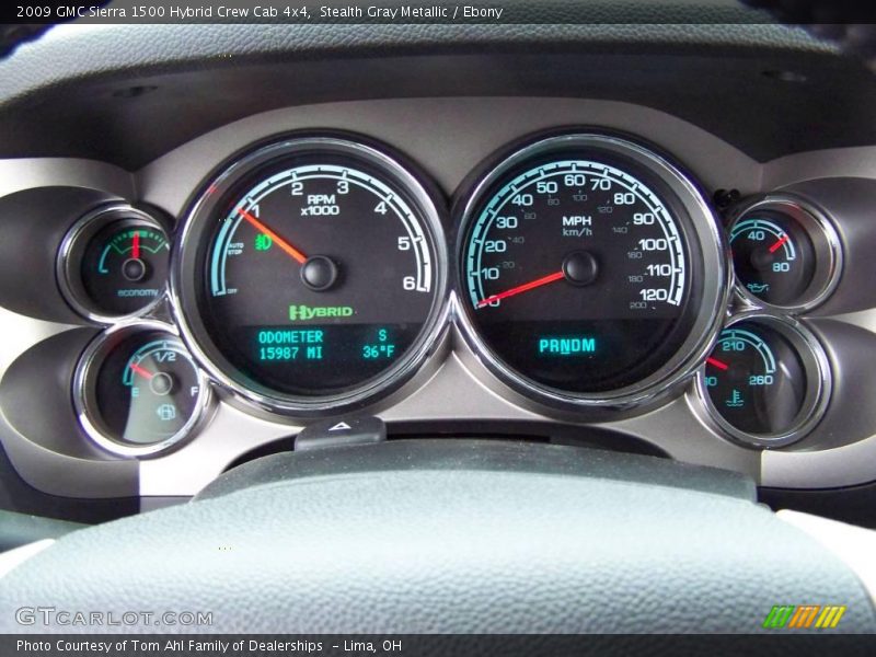 Stealth Gray Metallic / Ebony 2009 GMC Sierra 1500 Hybrid Crew Cab 4x4