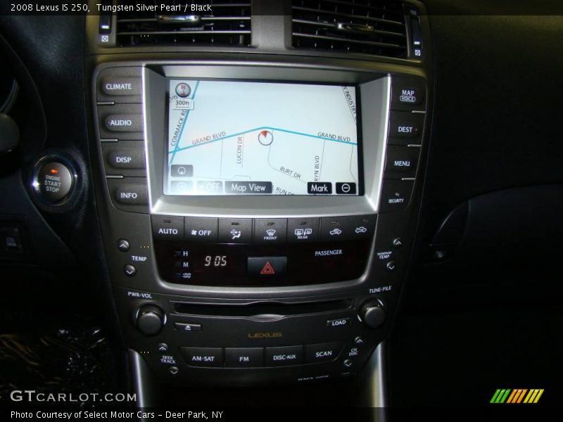 Tungsten Silver Pearl / Black 2008 Lexus IS 250