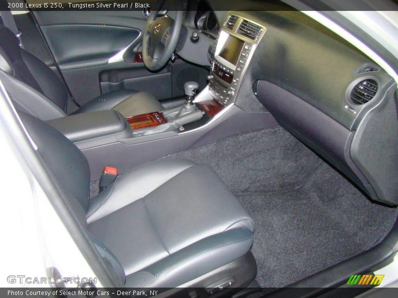 Tungsten Silver Pearl / Black 2008 Lexus IS 250