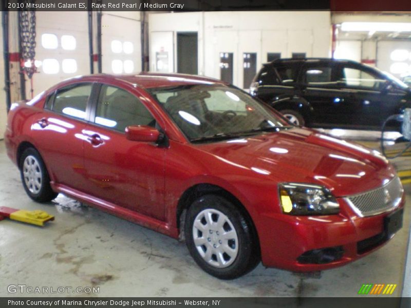 Rave Red Pearl / Medium Gray 2010 Mitsubishi Galant ES