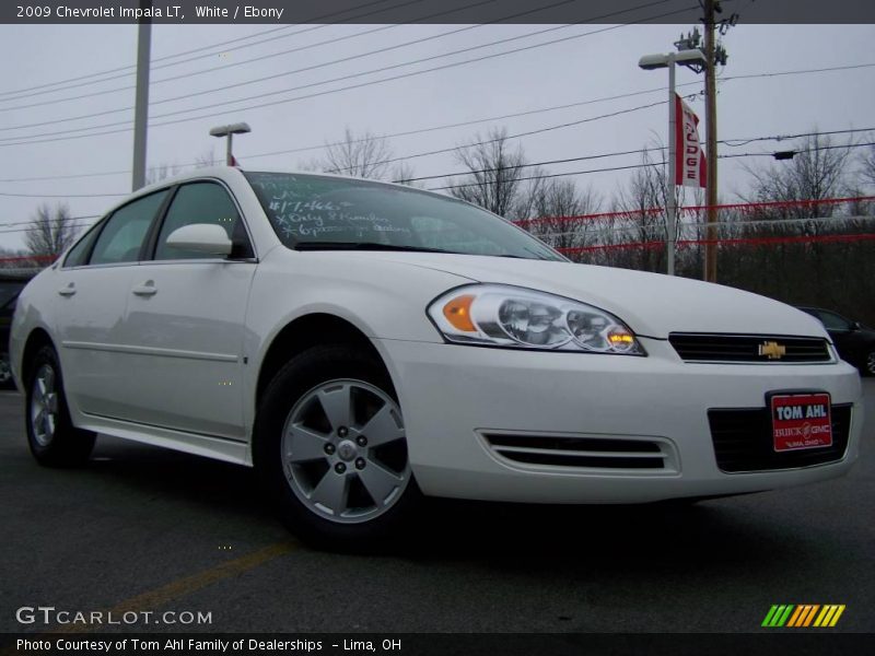 White / Ebony 2009 Chevrolet Impala LT