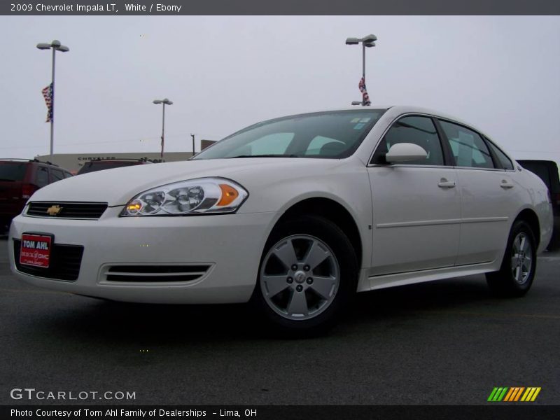 White / Ebony 2009 Chevrolet Impala LT