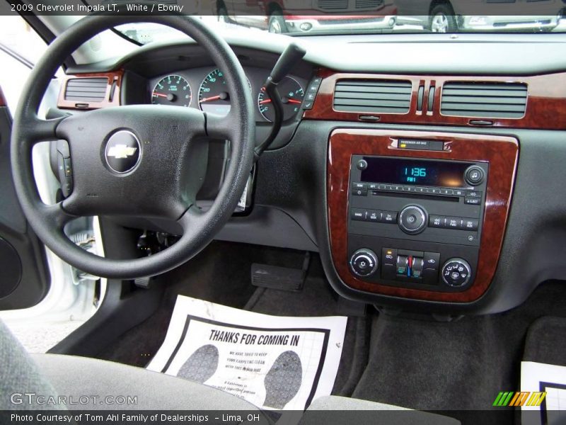 White / Ebony 2009 Chevrolet Impala LT