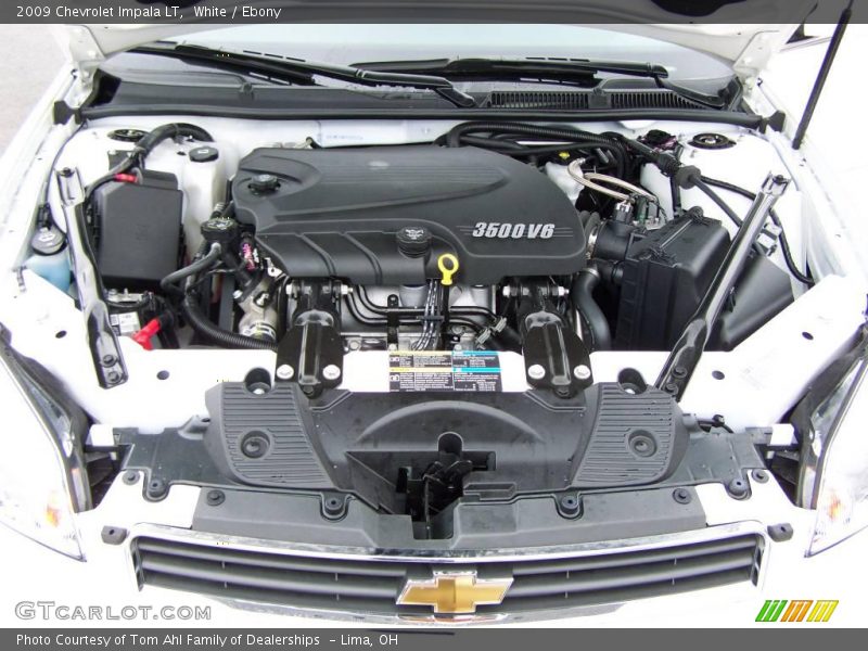 White / Ebony 2009 Chevrolet Impala LT